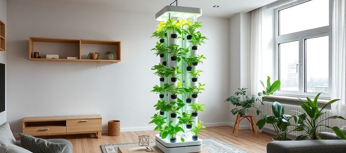 Hydroponie en appartement sans balcon : les systèmes possibles