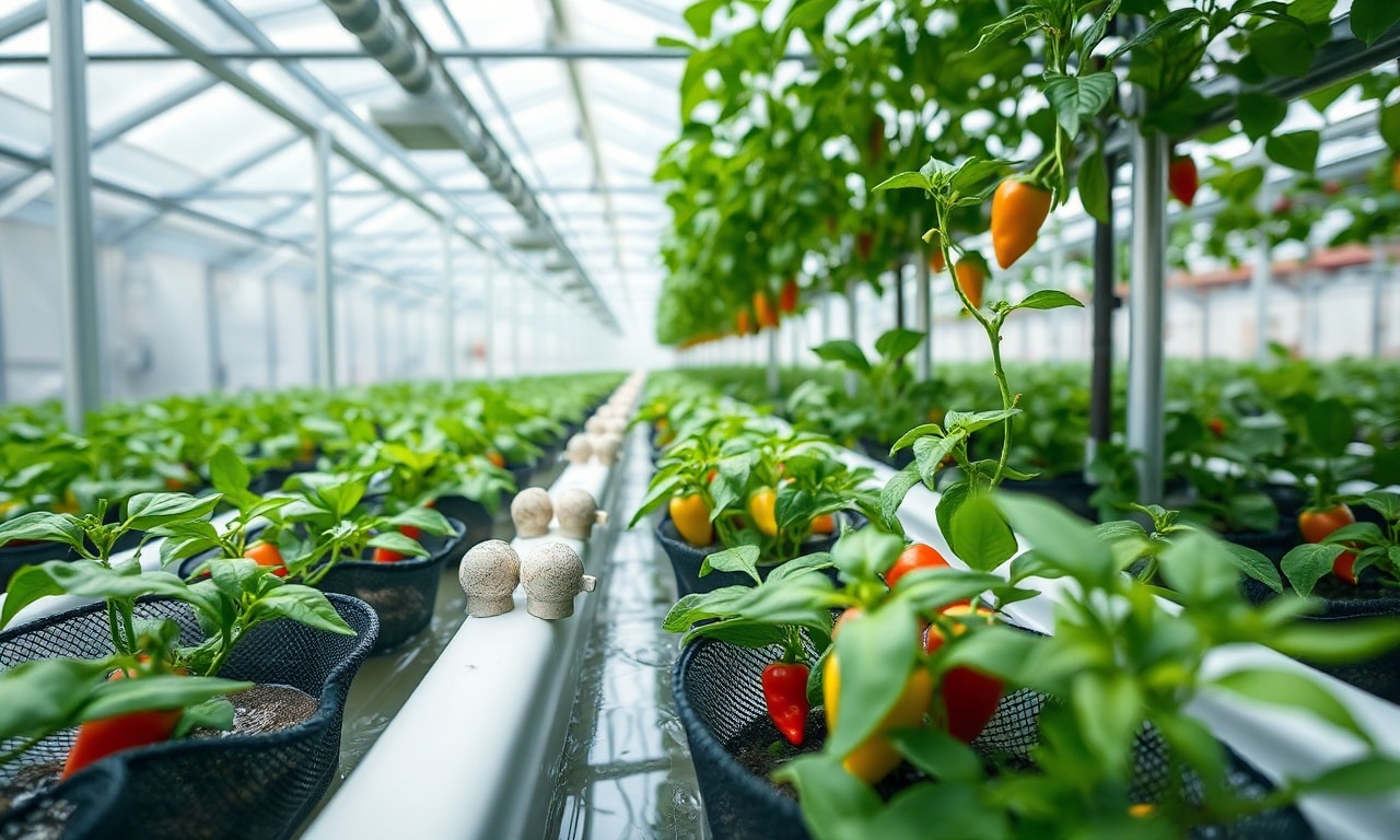 💧 Systèmes hydroponiques adaptés aux poivrons