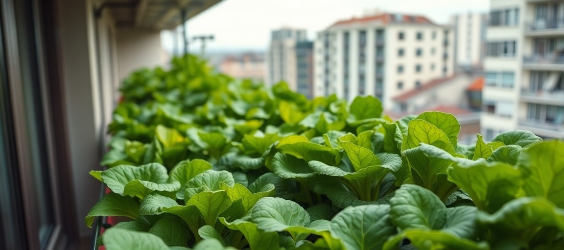 Tour hydroponique sur balcon exposé nord : systèmes adaptés